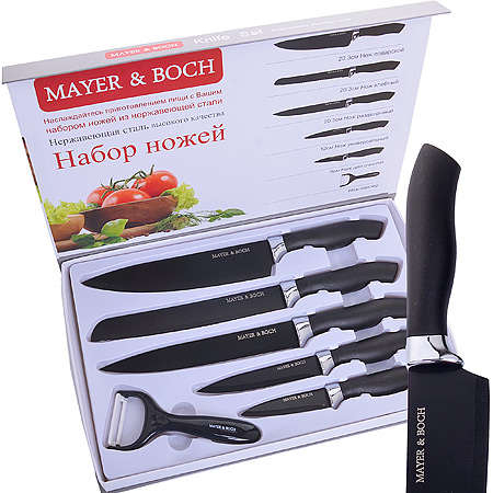

Набор ножей 6 пр нерж сталь MAYER BOCH 30525 KSMB-30525