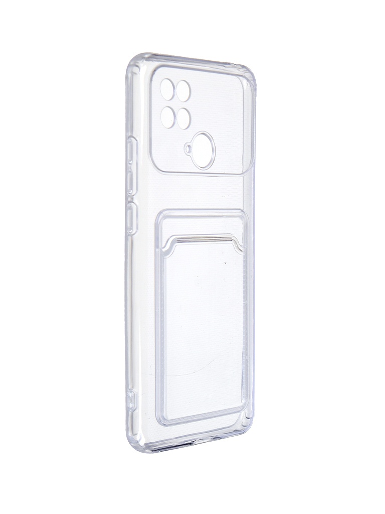 фото Чехол neypo для poco c40 pocket silicone с карманом transparent acs55398