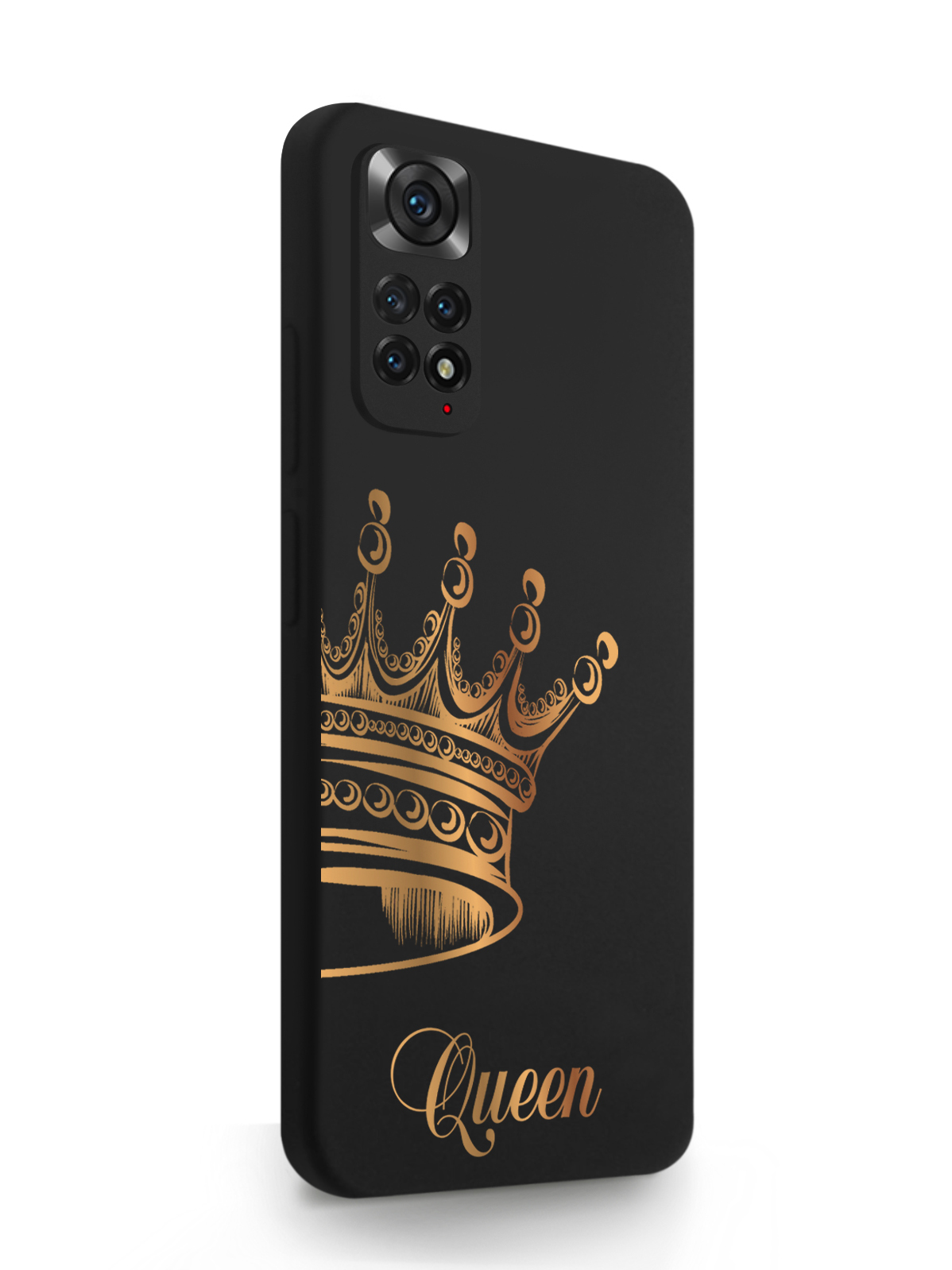 фото Чехол musthavecase xiaomi redmi note 11 pro 4g парный чехол корона queen черный