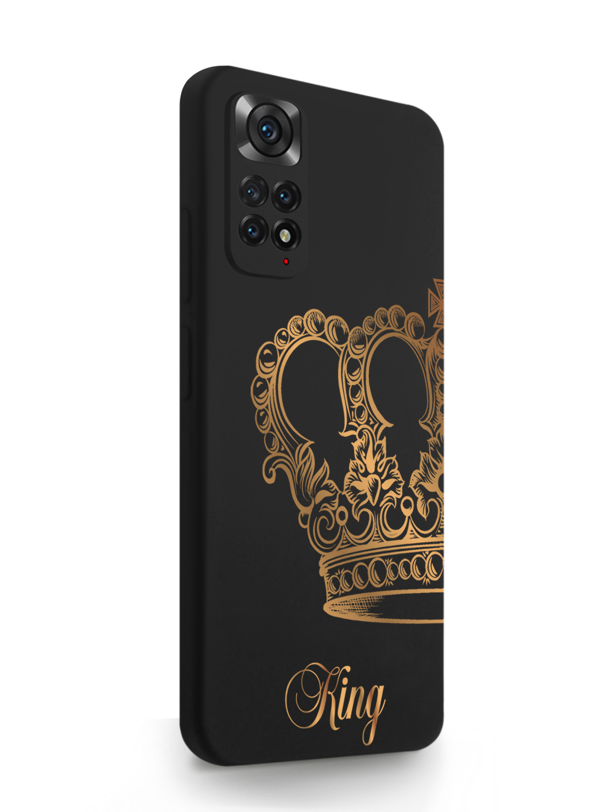 

Чехол MustHaveCase Xiaomi Redmi Note 11 Pro 4G Парный чехол корона King черный, Золотистый;черный, Xiaomi Redmi Note 11 Pro 4G Парный чехол корона King