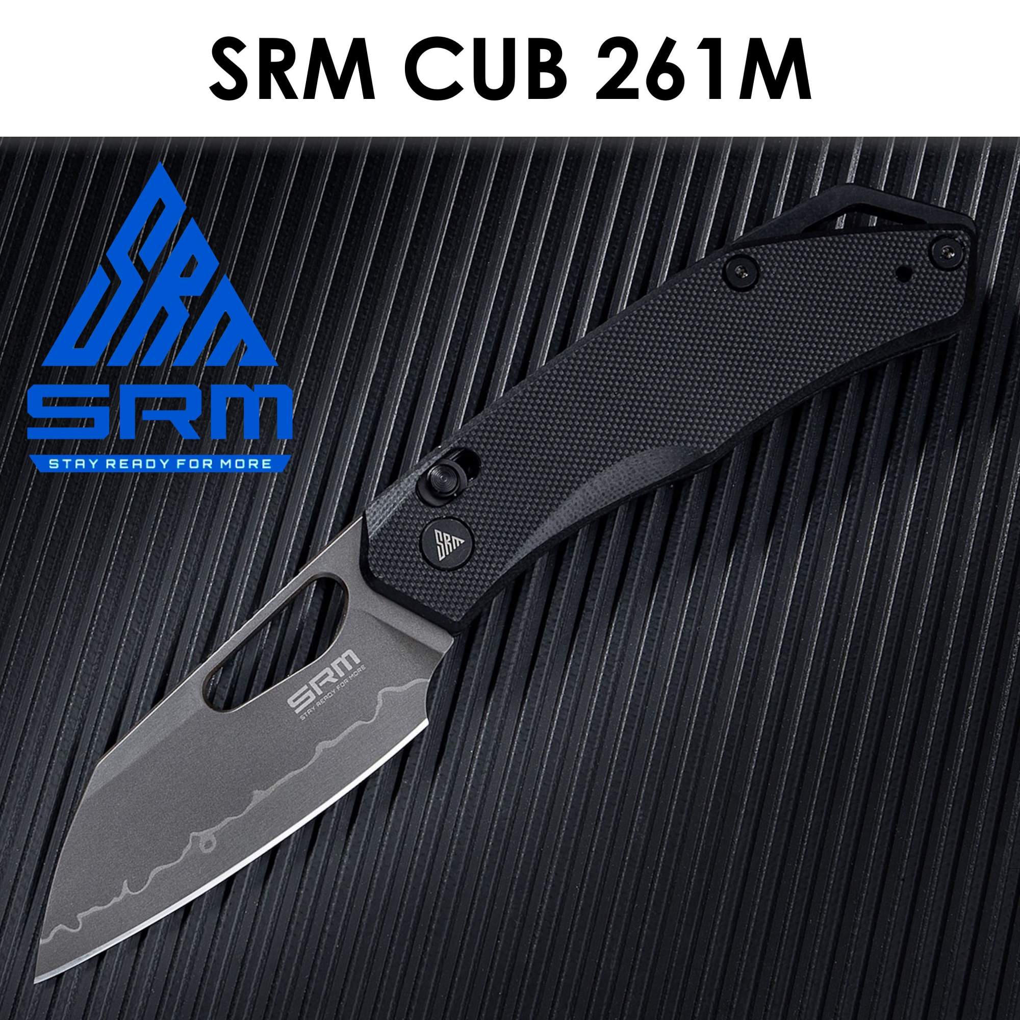 

Складной нож SRM Cub 261M-GB2 черный 180мм (73мм клинок), 261M-GB2