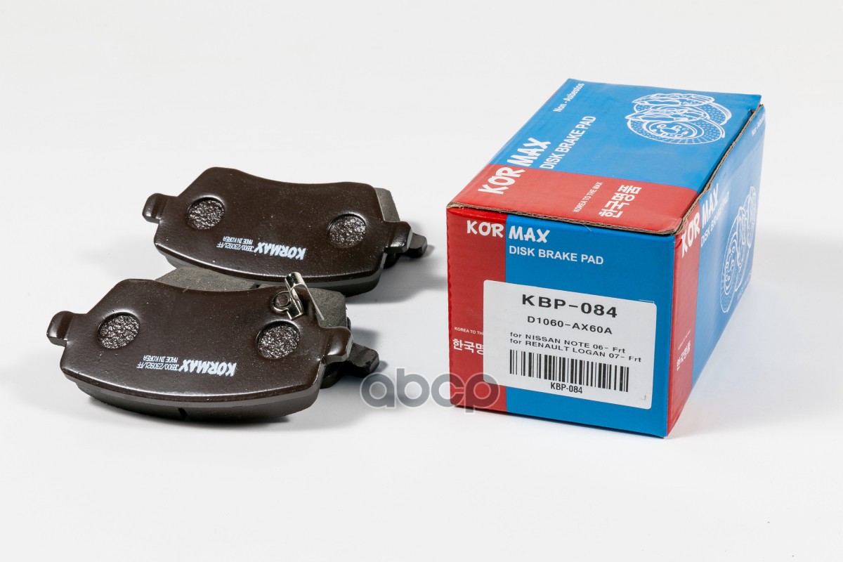 

Тормозные колодки KORMAX передние с антискрипной пластиной D3027 KBP084