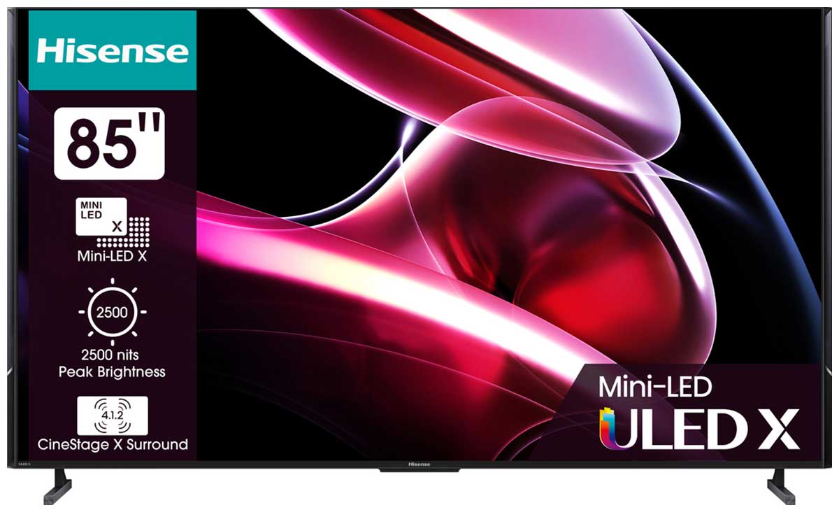 Телевизор HISENSE 85UXKQ Mini, 85"(216 см), UHD 4K серый,  черный