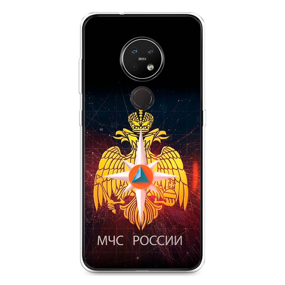 

Чехол Awog на Nokia 7.2 / Нокиа 7.2 "МЧС России", Черный;желтый;красный, 123150-5