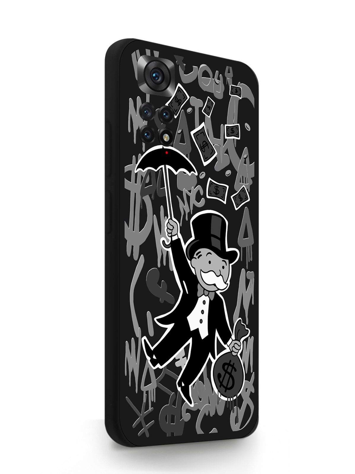 

Чехол MustHaveCase Xiaomi Redmi Note 11 Pro 4G Monopoly Black Edition Монополия черный, Серый;черный, Xiaomi Redmi Note 11 Pro 4G Monopoly Black Edition Монополия