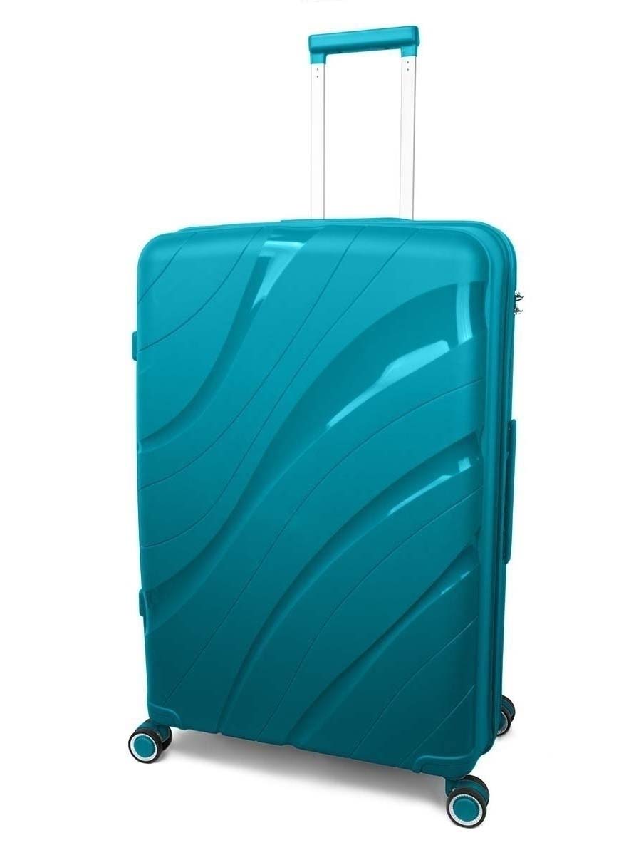 

Чемодан унисекс TEVIN polypropylene зеленый, 66х44х27 см, polypropylene