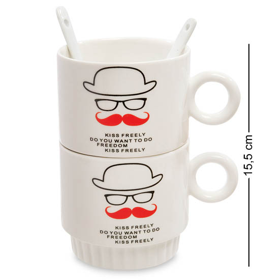 фото Набор из двух кружек поцелуйчик mug-149/3 113-108819 art east