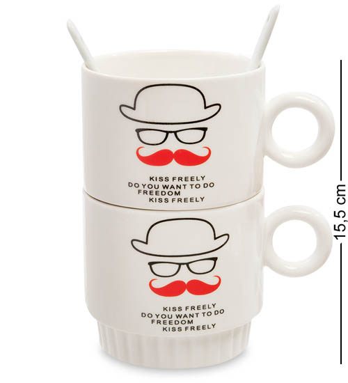 фото Набор из двух кружек поцелуйчик mug-149/2 113-108818 art east