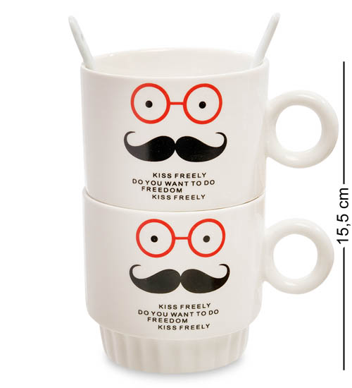 фото Набор из двух кружек поцелуйчик mug-149/1 113-108817 art east