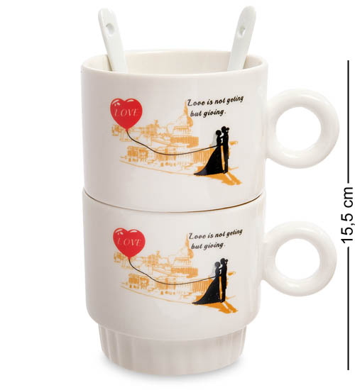 фото Набор из двух кружек любите и будете любимы mug-170/2 113-108716 art east