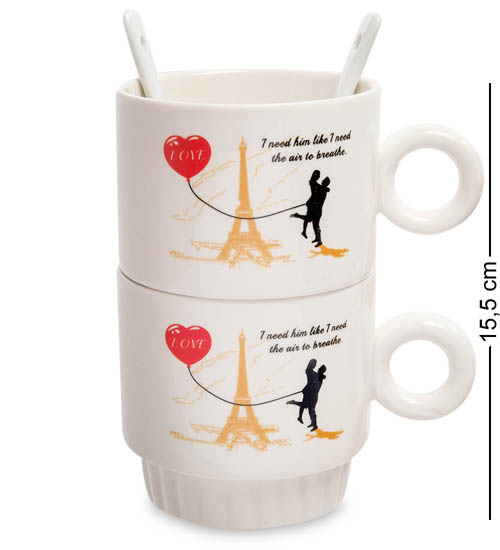 фото Набор из двух кружек любите и будете любимы mug-170/1 113-108715 art east