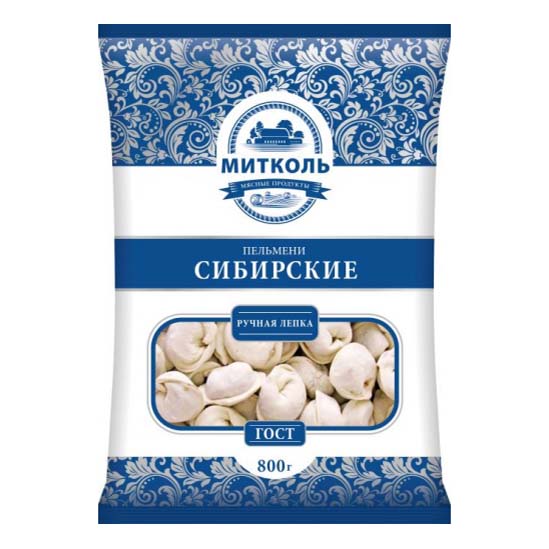 

Пельмени Митколь Сибирские говядина свинина 800 г