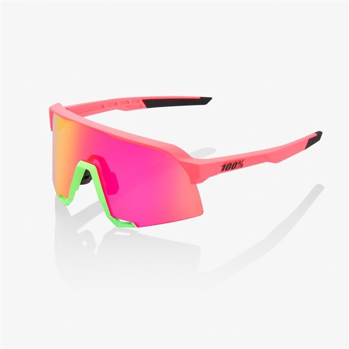 

Очки спортивные 100% S3 Matte Washed Out Neon Pink / Purple Multilayer Mirror Lens, Белый, S3 Matte