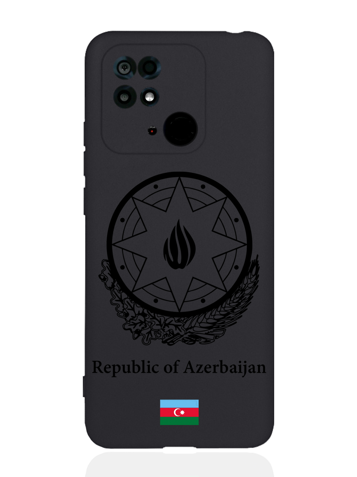 

Чехол SignumCase Xiaomi Redmi 10C Черный лаковый Герб Азербайджана черный, Xiaomi Redmi 10C Черный лаковый Герб Азербайджана