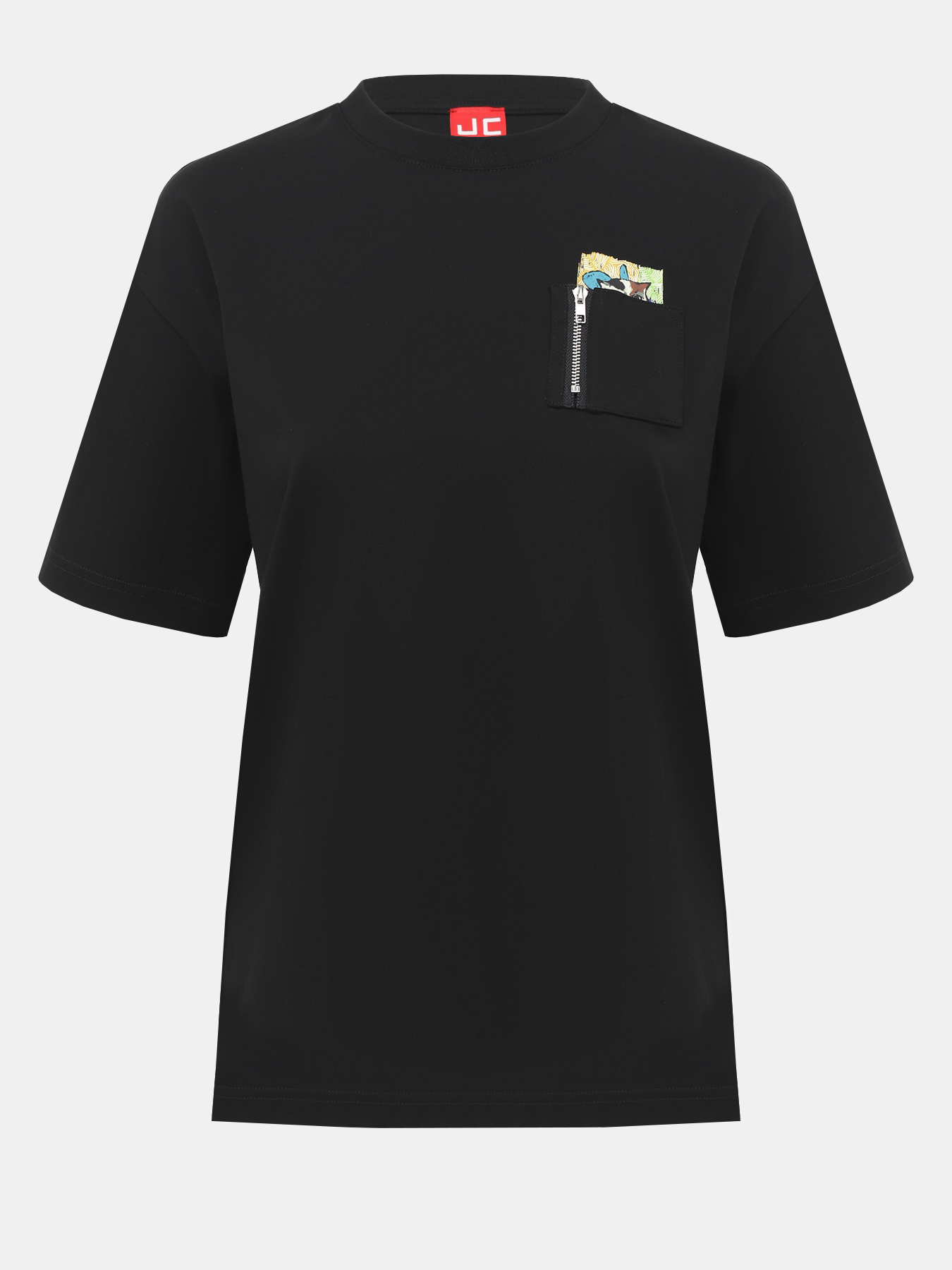 

Футболка женская Just Clothes 000000579 черная 44 RU, Черный, 000000579