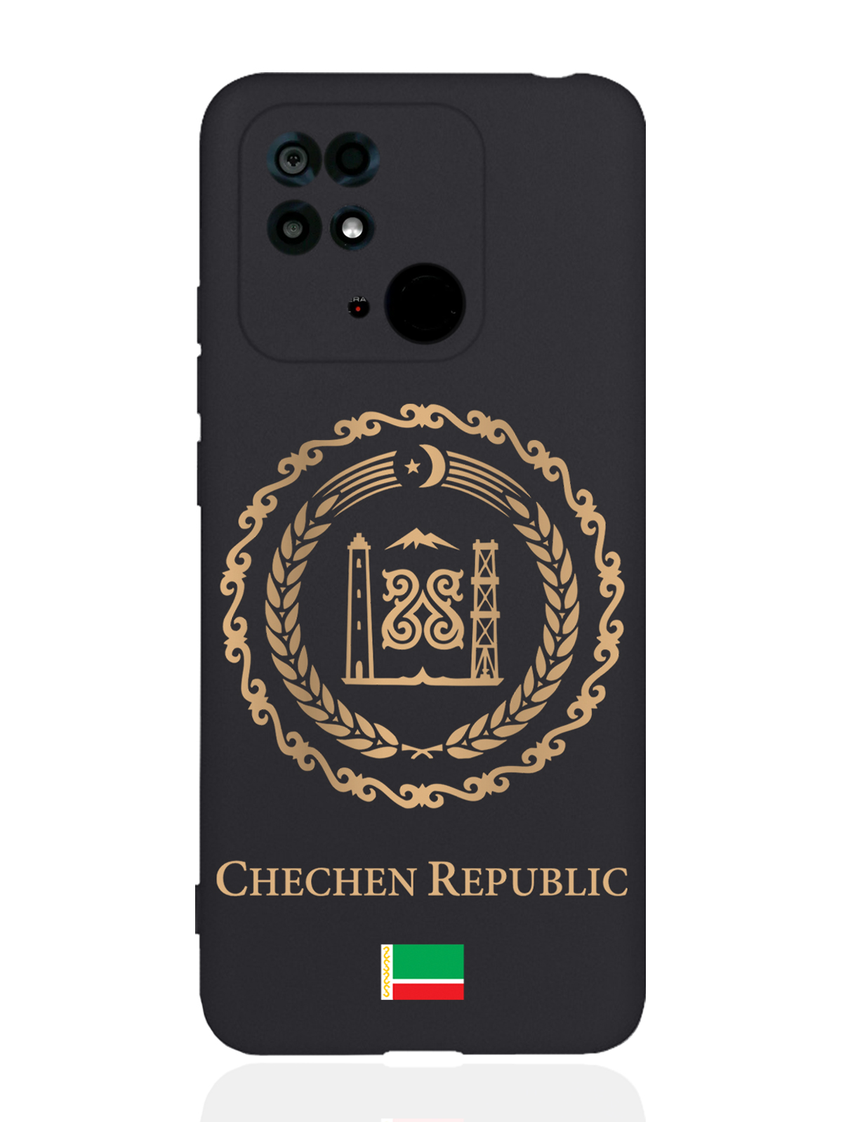 

Чехол SignumCase Xiaomi Redmi 10C Золотой Герб Чечни черный, Золотистый;черный, Xiaomi Redmi 10C Золотой Герб Чечни