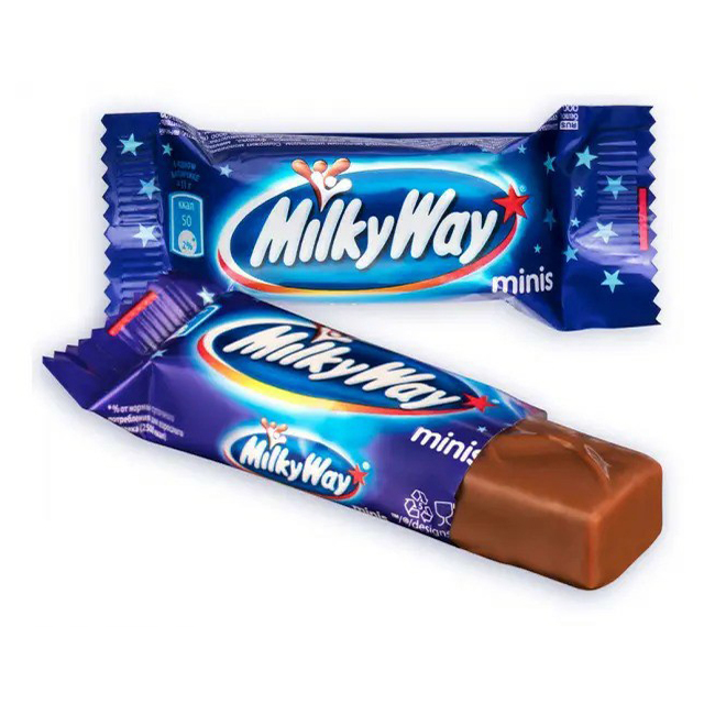 Батончики Milky Way Minis шоколадные с суфле