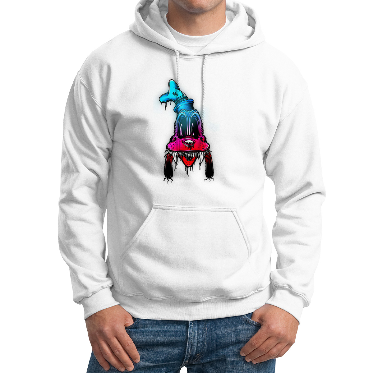 

Худи унисекс CoolPodarok Мультфильмы Великий и ужасный Гуффи белое 60 RU, CX60M015906