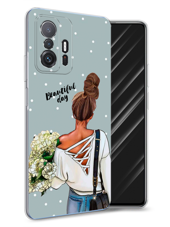 

Чехол Awog на Xiaomi Mi 11T "Beautiful day", Голубой;коричневый;бежевый, 311250-6