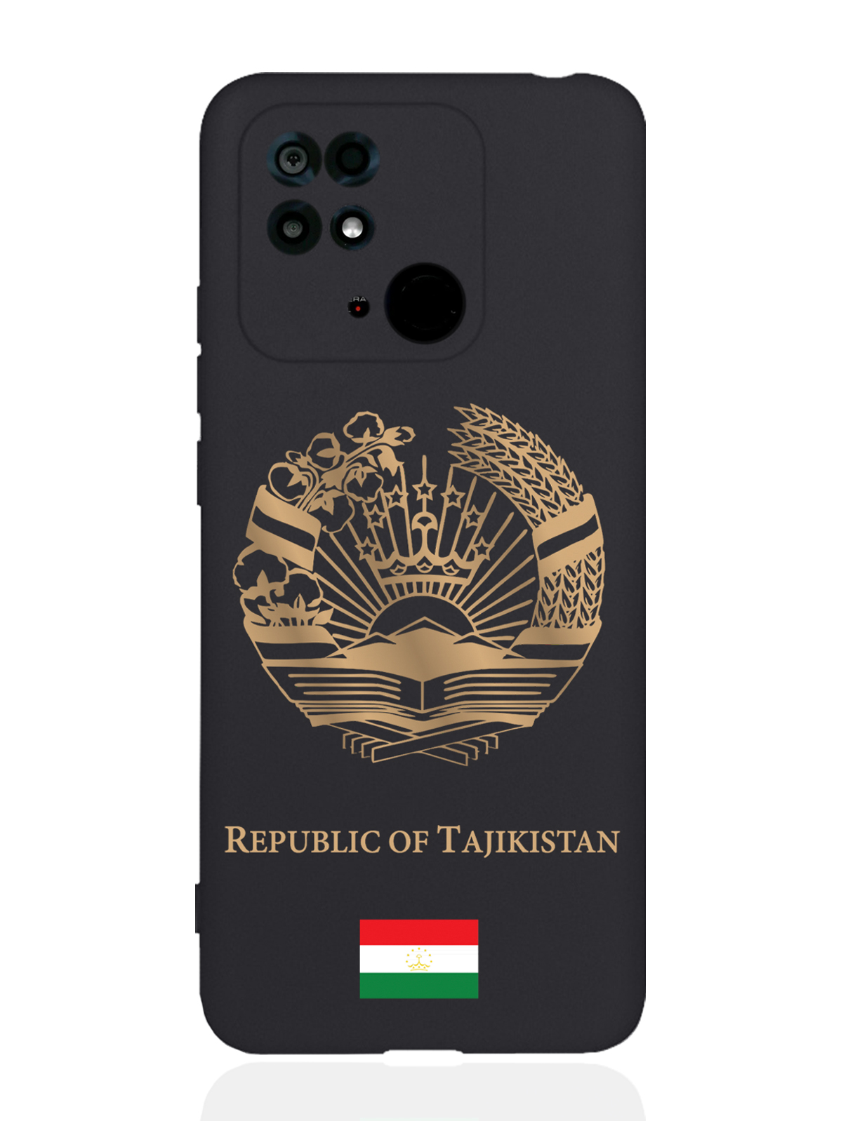 

Чехол SignumCase Xiaomi Redmi 10C Золотой Герб Таджикистана черный, Золотистый;черный, Xiaomi Redmi 10C Золотой Герб Таджикистана