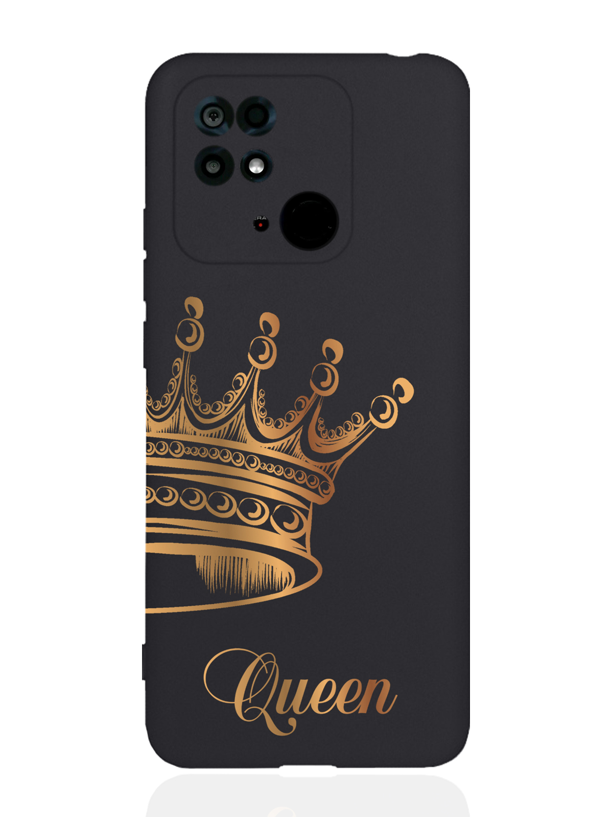 фото Чехол musthavecase xiaomi redmi 10c парный чехол корона queen черный