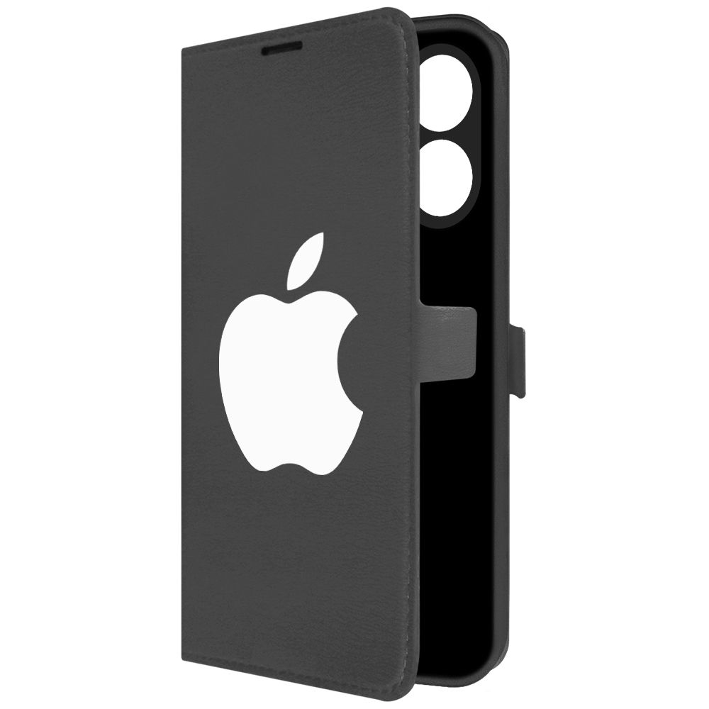 

Чехол-книжка Krutoff Eco Book для Vivo Y16 Apple (Эпл) (черный)