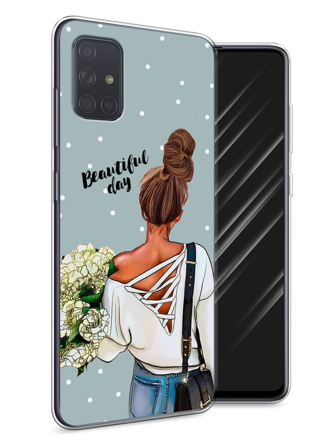

Чехол Awog на Samsung Galaxy A71 "Beautiful day", Голубой;коричневый;бежевый, 29050-6