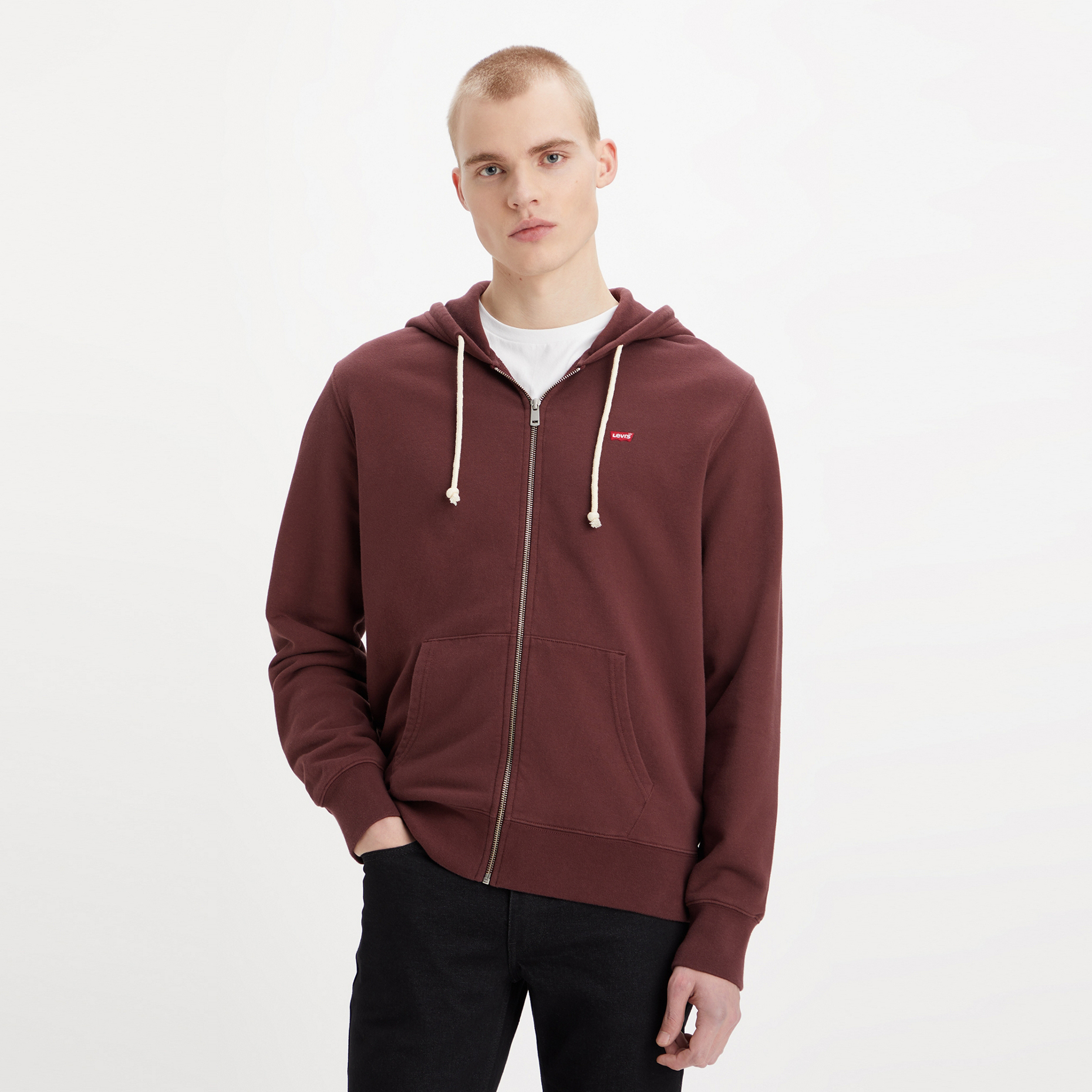 

Толстовка мужская Levi's 34584-0026 бордовая S, Бордовый, 34584-0026