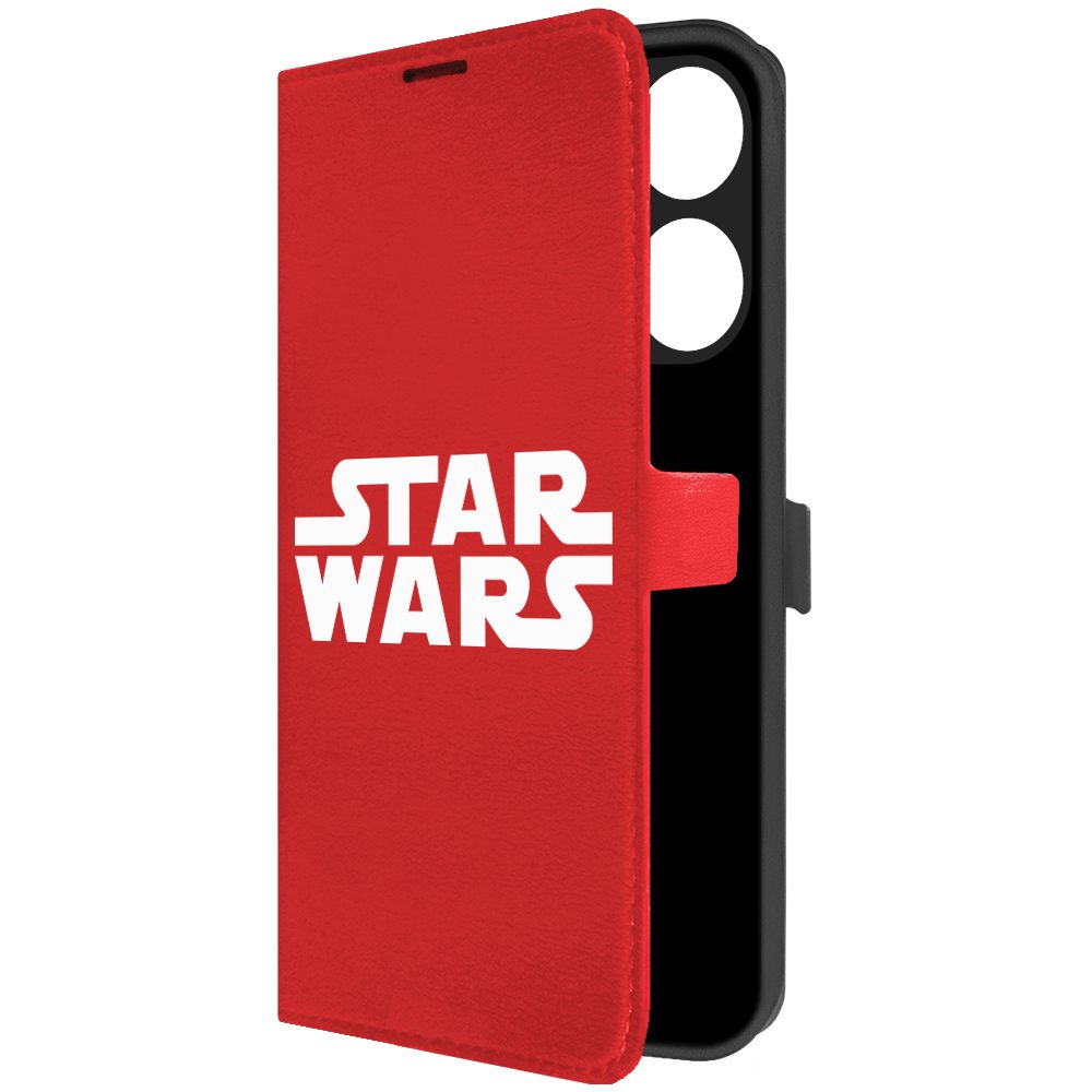 

Чехол-книжка Krutoff Eco Book для Tecno Spark Go 2023 Star Wars красный