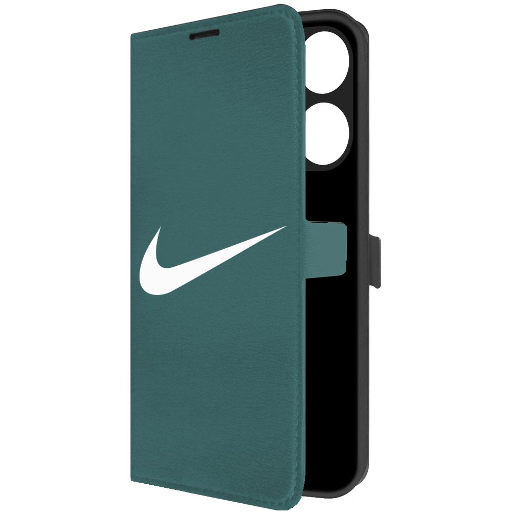 

Чехол-книжка Krutoff Eco Book для Tecno Spark Go 2023 Nike зелёный опал, Зеленый