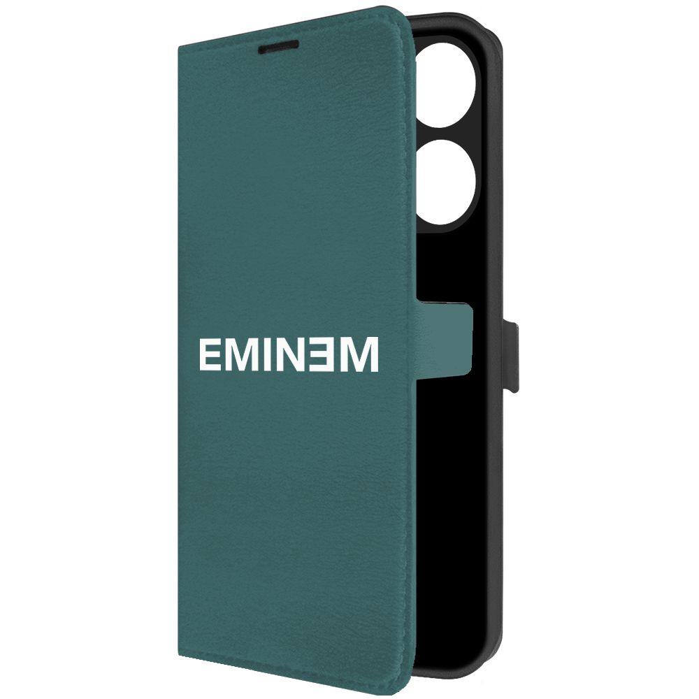 

Чехол-книжка Krutoff Eco Book для Tecno Spark Go 2023 Eminem зелёный опал, Зеленый