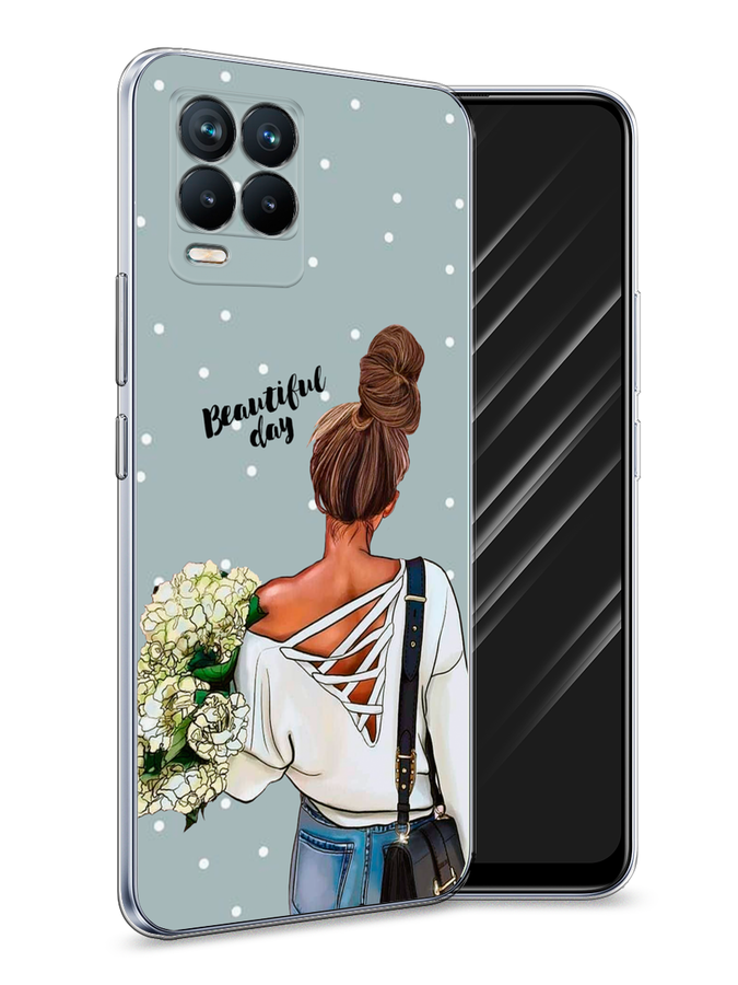 

Чехол Awog на Realme 8 "Beautiful day", Голубой;коричневый;бежевый, 255450-6