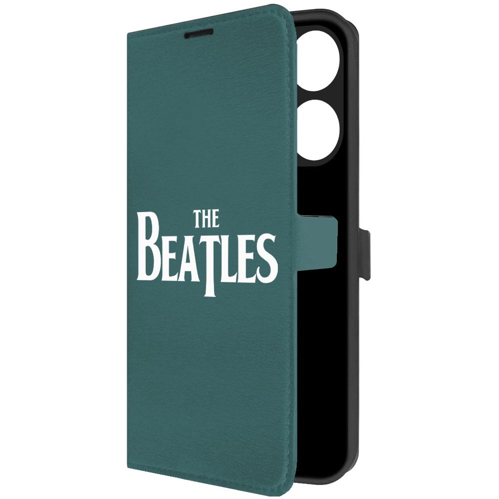 

Чехол-книжка Krutoff Eco Book для Tecno Spark Go 2023 Beatles зелёный опал, Зеленый