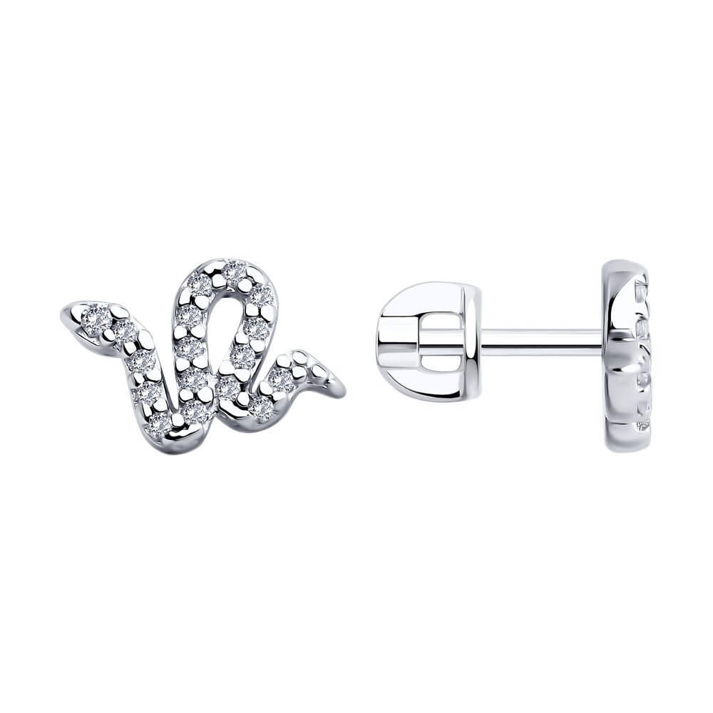 

Серьги из серебра SOKOLOV 94026733, фианит, 94026733