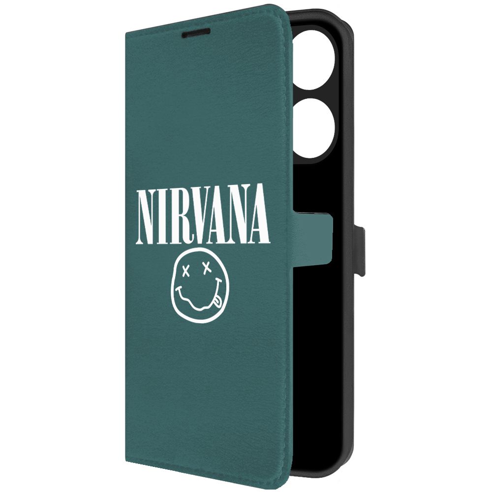 

Чехол-книжка Krutoff Eco Book для Tecno Spark Go 2023 Nirvana зелёный опал, Зеленый