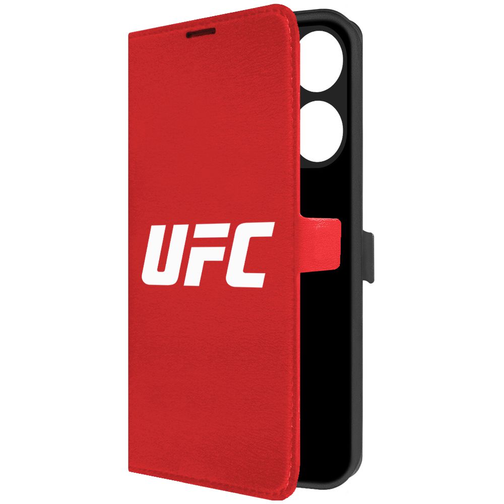 

Чехол-книжка Krutoff Eco Book для Tecno Spark Go 2023 UFC красный