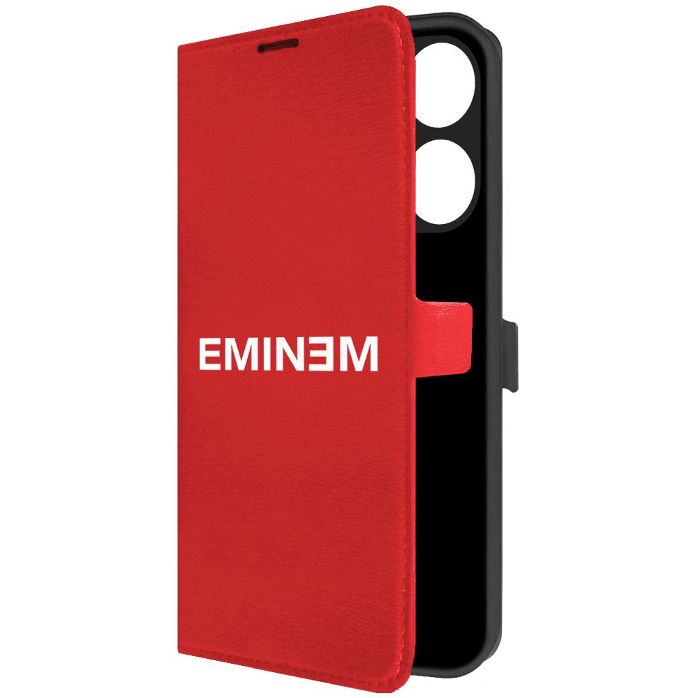 

Чехол-книжка Krutoff Eco Book для Tecno Spark Go 2023 Eminem красный