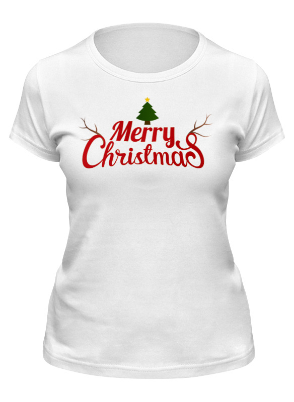 

Футболка женская Printio Рождество белая M, Рождество