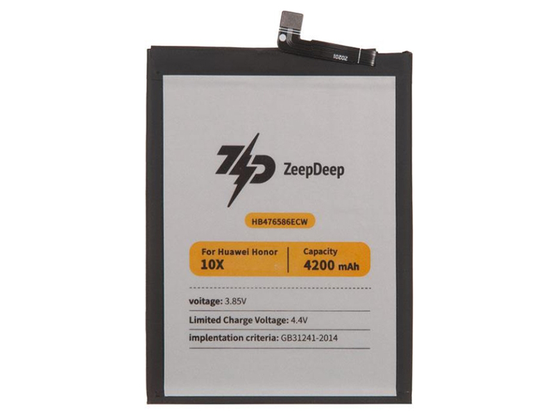 

Аккумулятор для телефона ZeepDeep HB476586ECW 3000 мА/ч Honor, Honor 10X