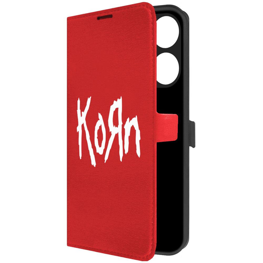 

Чехол-книжка Krutoff Eco Book для TECNO Spark Go 2023 Korn (Корн) (красный)