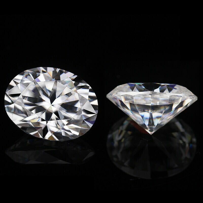 

Ограненный Муассанит KurDen Овал 3Y2B1L7D 12*10мм Вес 6Ct, Белый, 12*10