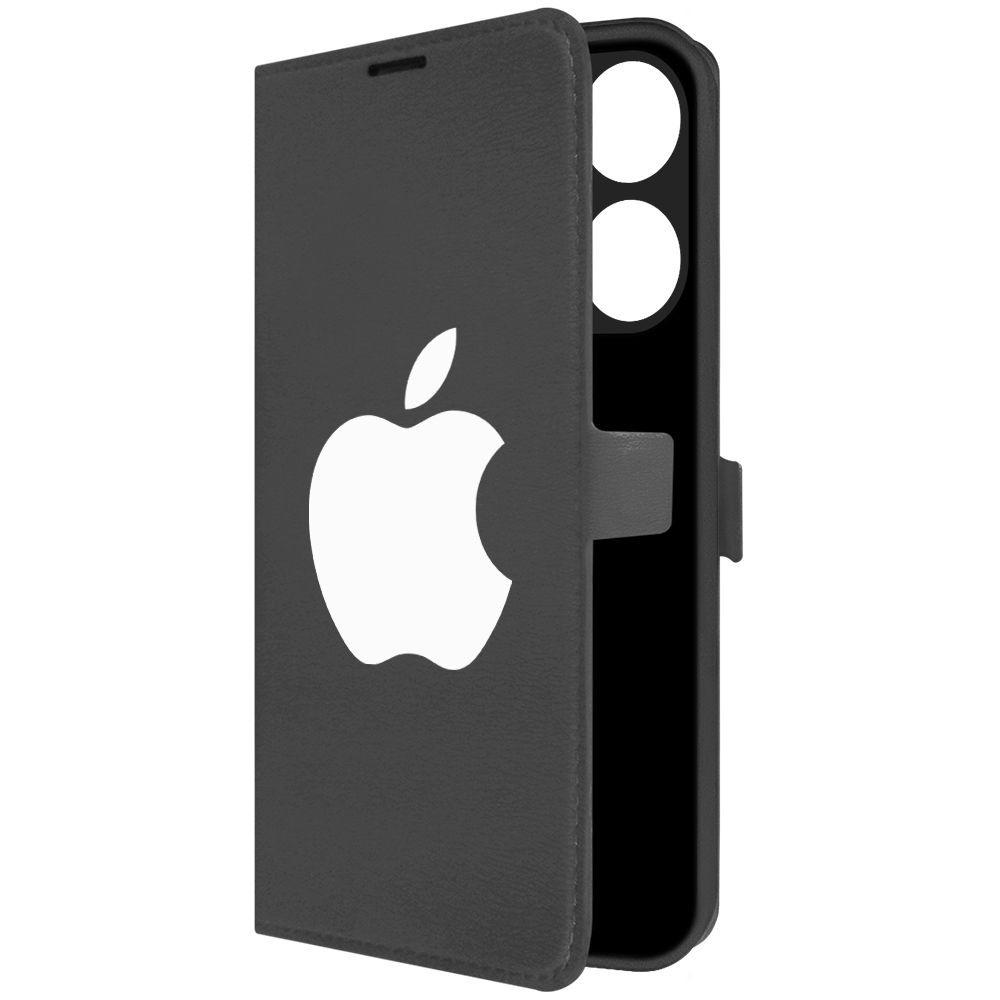 

Чехол-книжка Krutoff Eco Book для Tecno Spark Go 2023 Apple черный