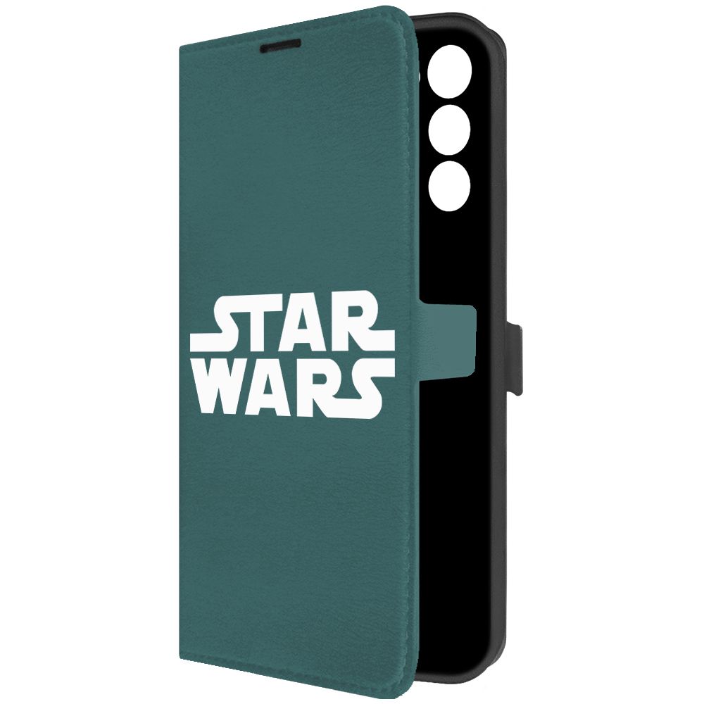 

Чехол-книжка Krutoff Eco Book для Tecno Spark Go 2022 Star Wars, Зеленый