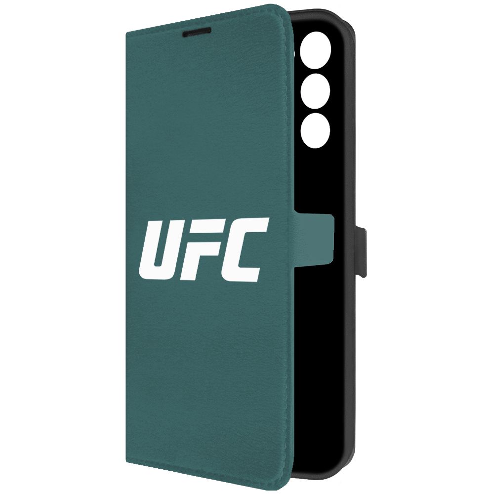 

Чехол-книжка Krutoff Eco Book для Tecno Spark Go 2022 UFC зелёный опал
