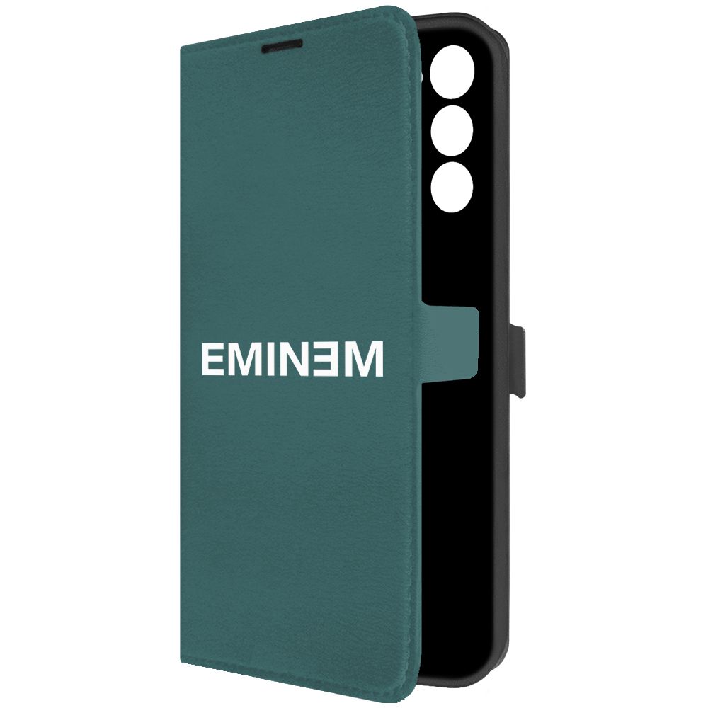 

Чехол-книжка Krutoff Eco Book для Tecno Spark Go 2022 Eminem зелёный опал, Зеленый