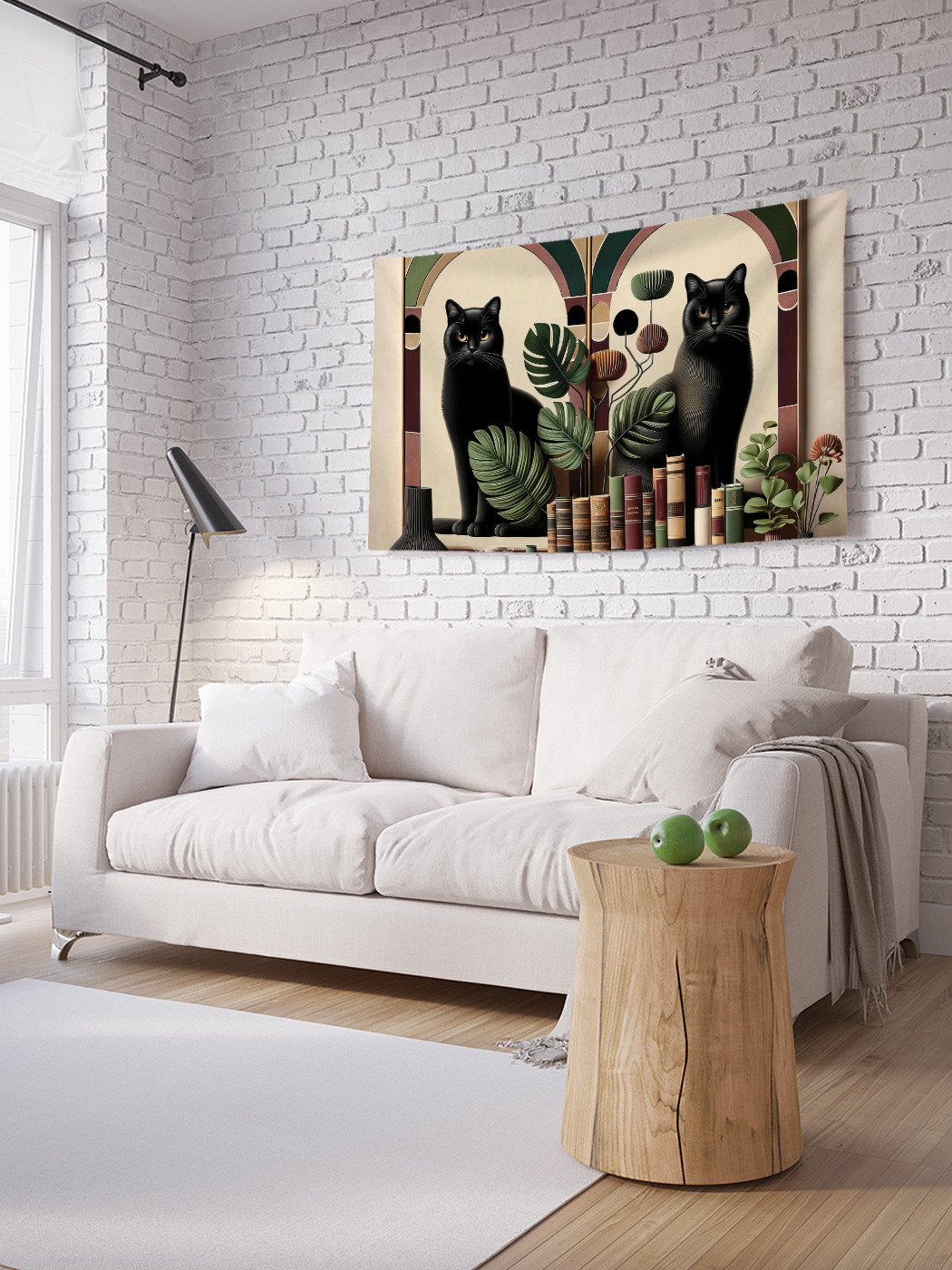 

Фотопанно JoyArty Коты на книжной полке 100х150, tpg_429893_100x150
