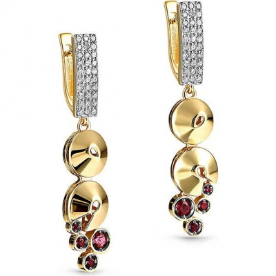 

Серьги из желтого золота с бриллиантом/топазом Kabarovsky 12-21131-2500, 12-21131-2500