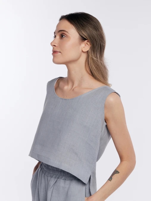 Топ женский GoodNight Organic Soul серый 40-44 RU