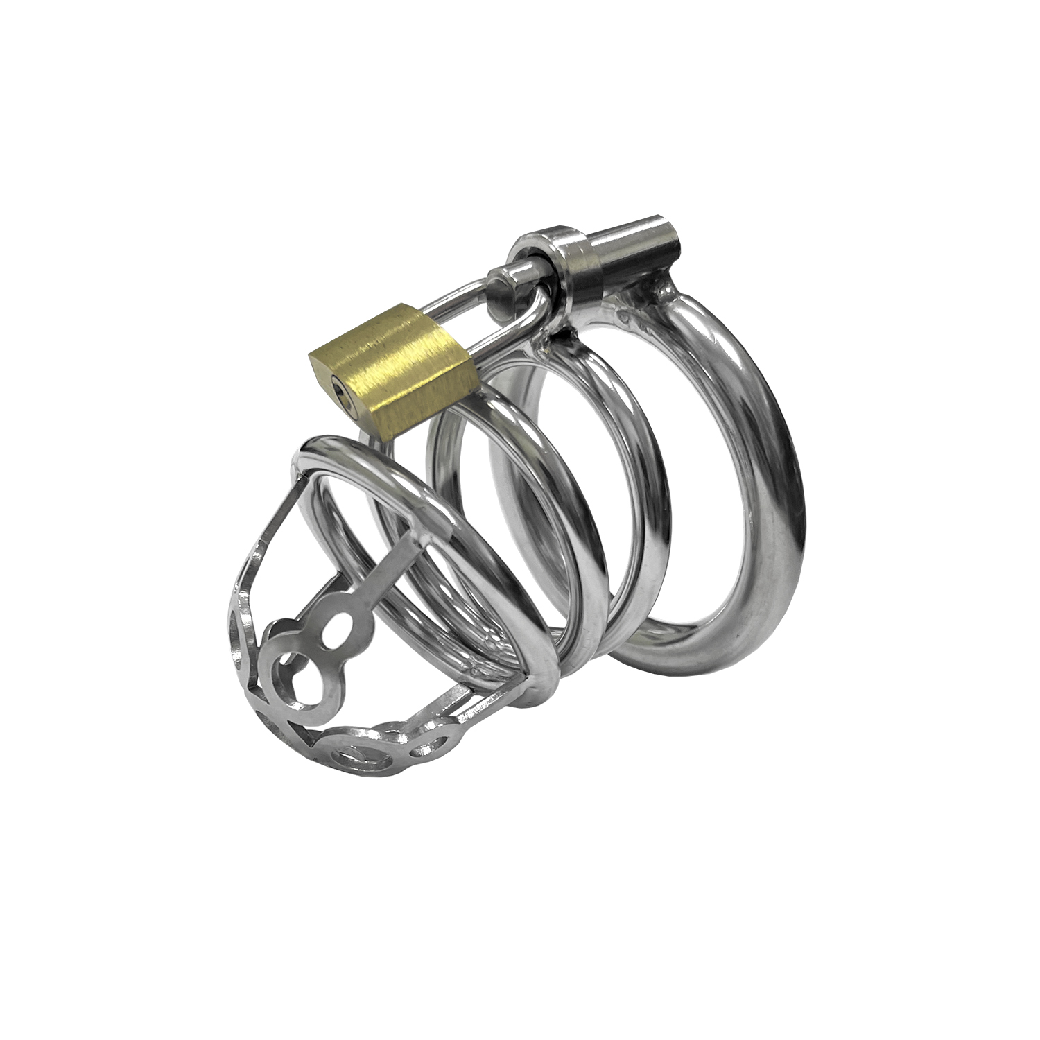 Мужской пояс верности LoveMachines с замком, серебристый