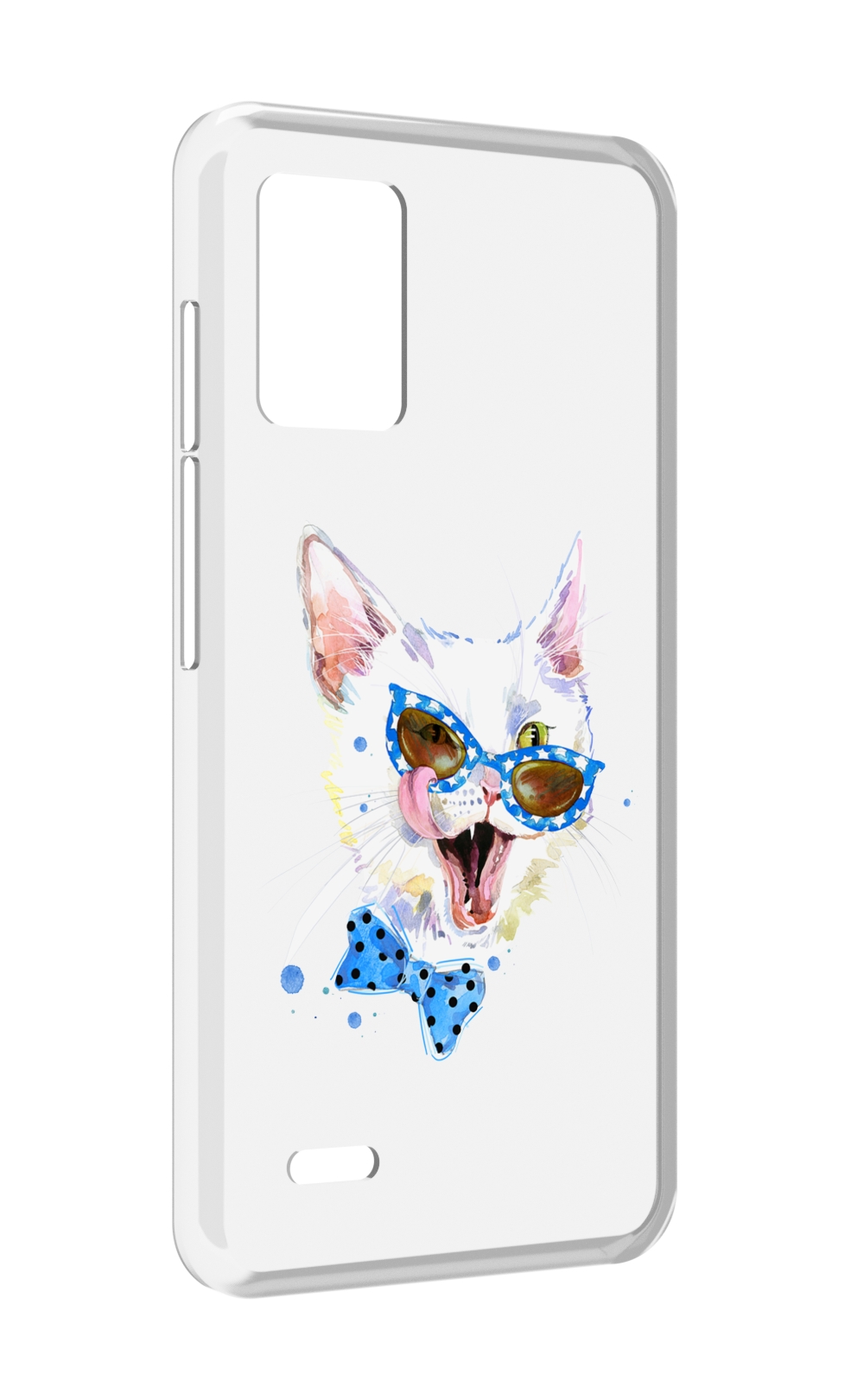 

Чехол MyPads белый кот для UMIDIGI Bison X10S / Bison X10G, Прозрачный, Tocco
